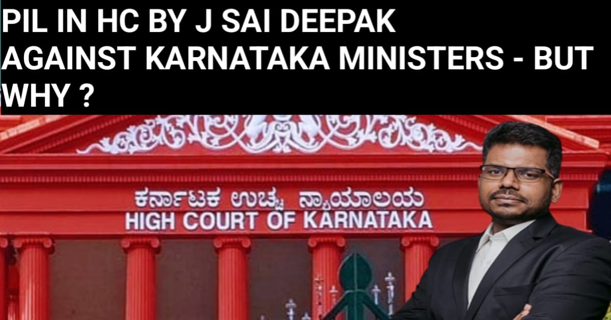 PIL in High court of karnataka against 40 MLA and MLCs by J sai Deepak