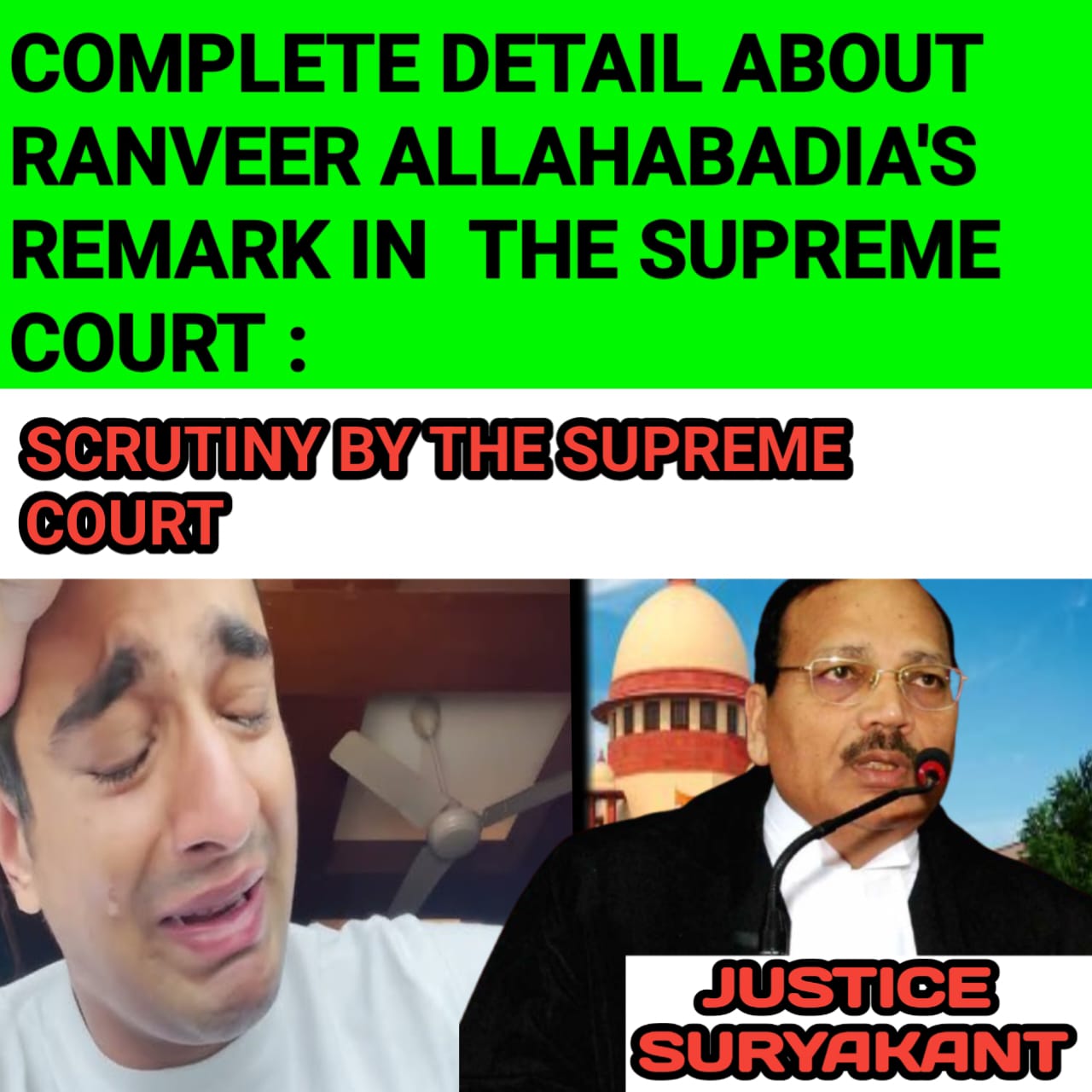 Supreme Court on Ranveer Allahabadia Complete Details