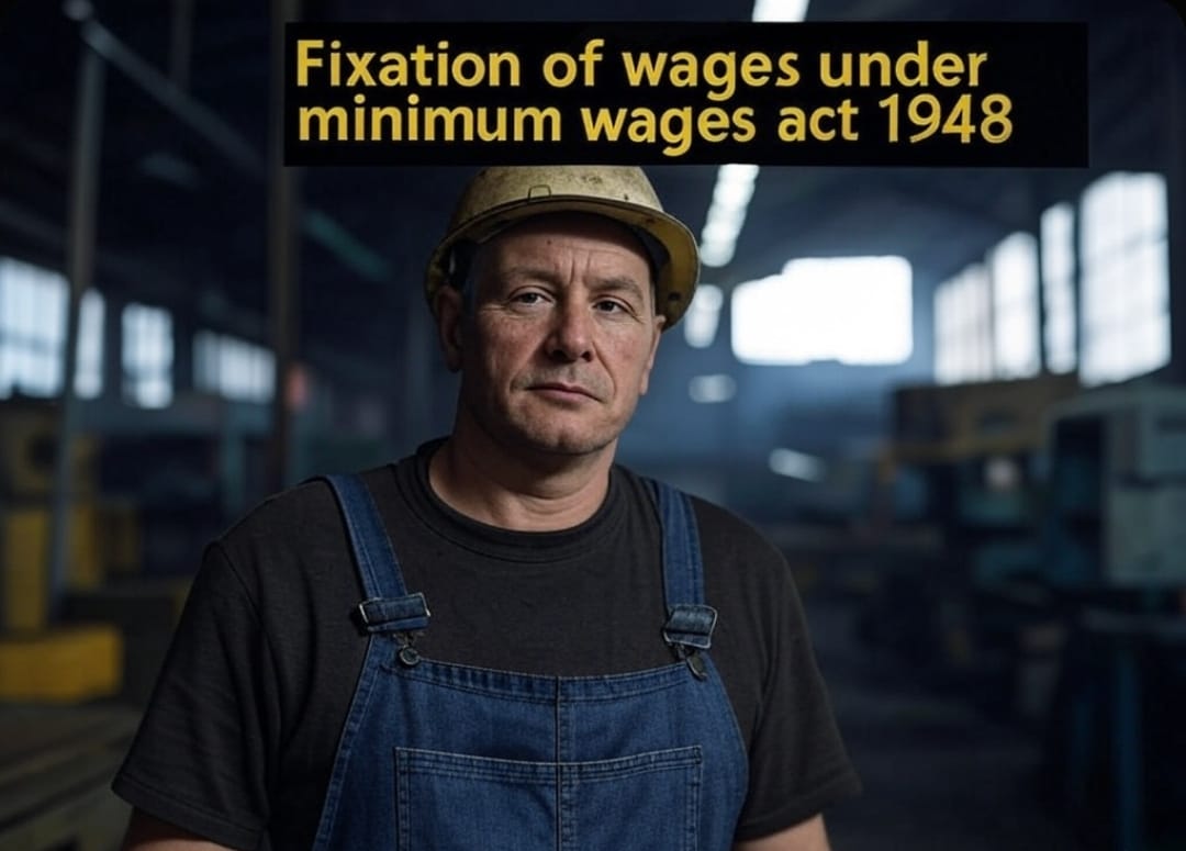 Fixation of wages under minimum wages act 1948